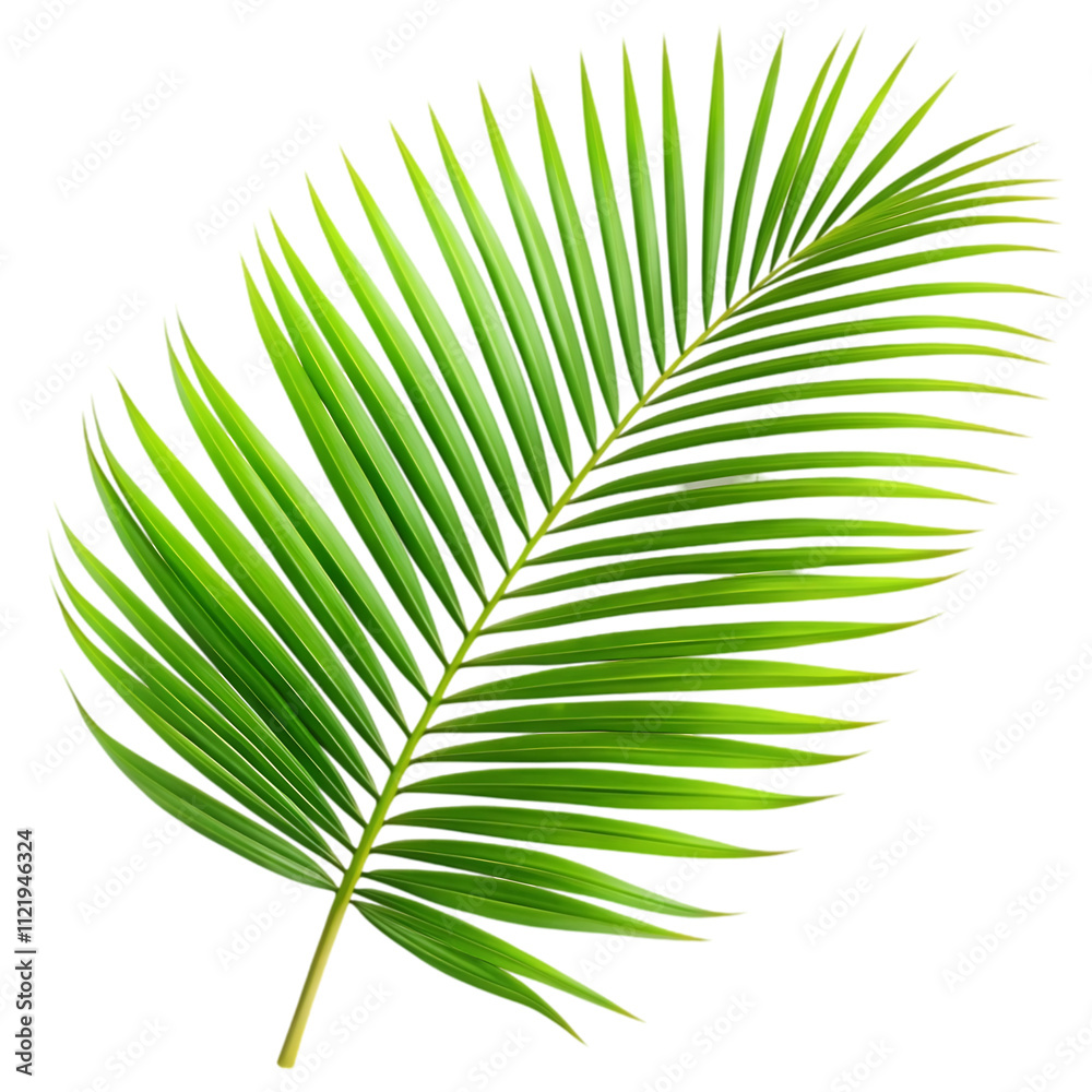 Obraz premium palm leaf isolated on white