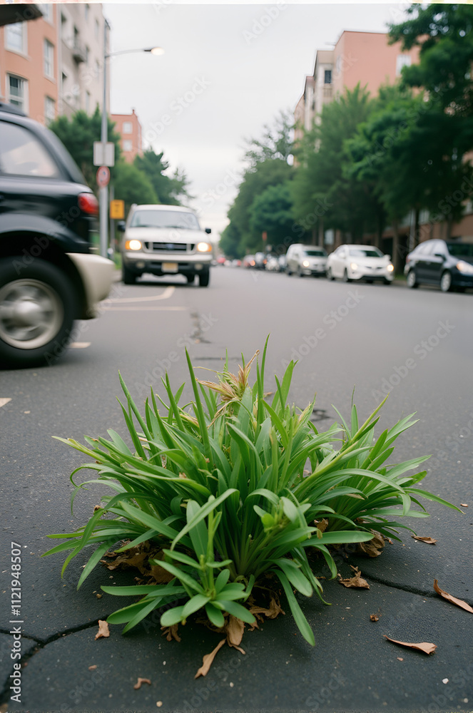 Obraz premium greens on a road