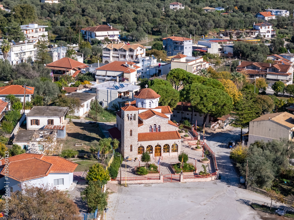 Fototapeta premium Greek orthodox church in Plataria, Greece.