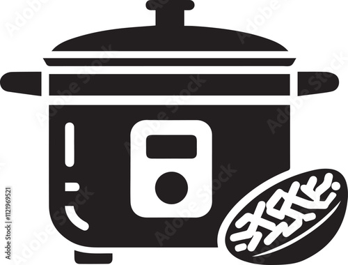 Hotpot silhouette Vector