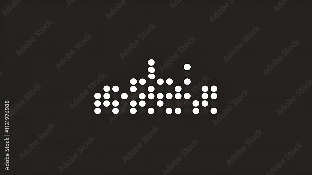 Dotted equaliser pattern, vector illustration Dotted equaliser pattern, vector illustration