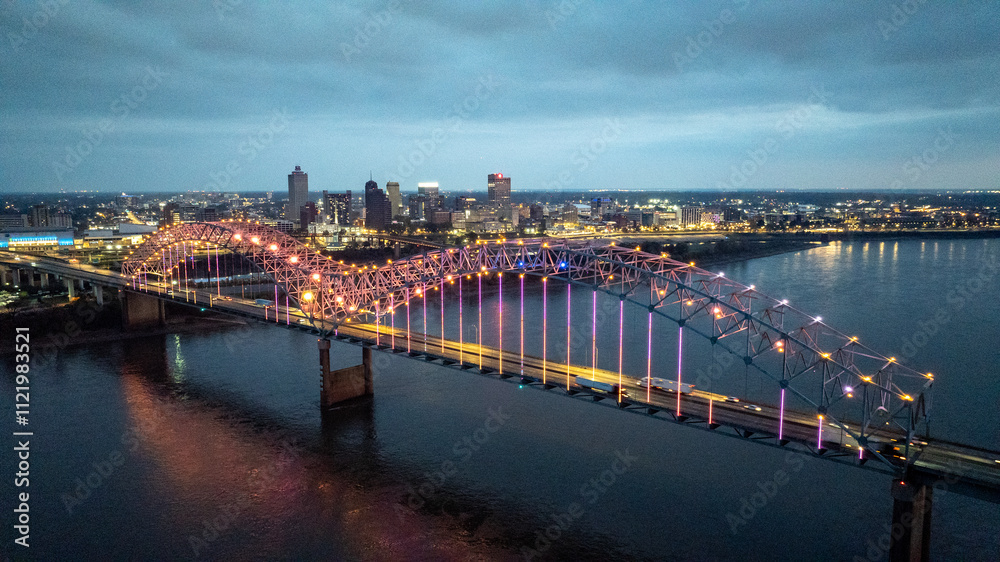 Obraz premium Night Time City View