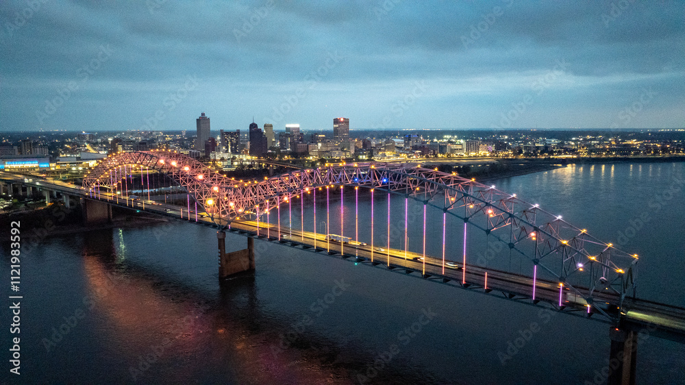 Obraz premium Night Time City View