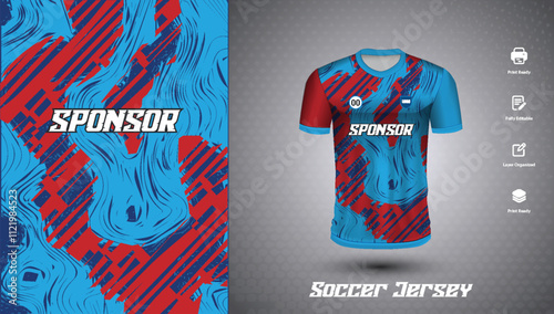 Soccer jersey design for sublimation or football jersey design
