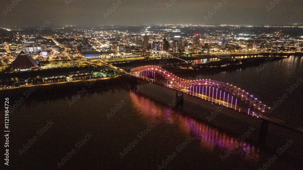 Fototapeta premium Night Time City View