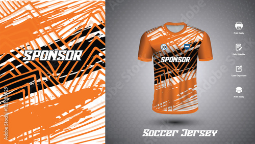 Soccer jersey design for sublimation or football jersey design
