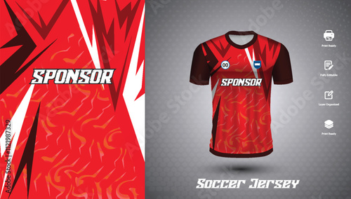Soccer jersey design for sublimation or football jersey design
