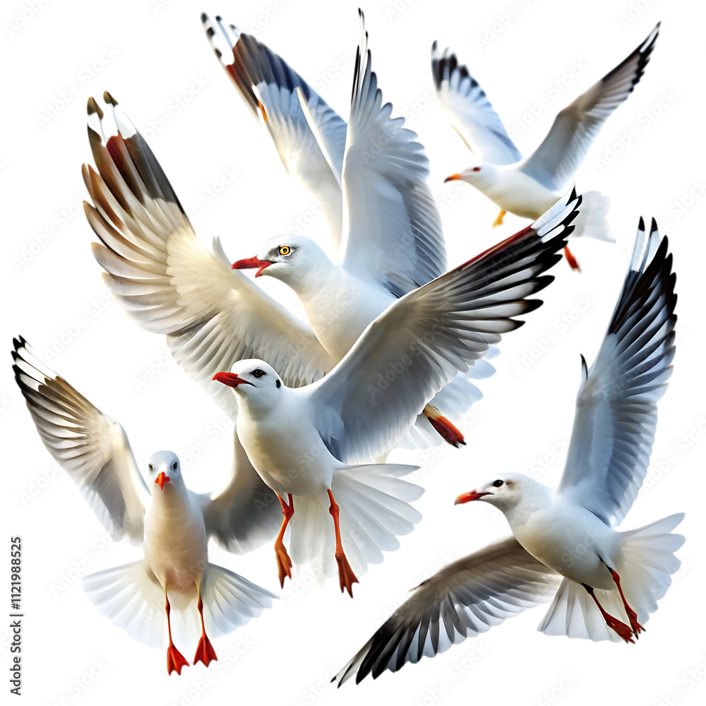 Fototapeta premium seagulls in flight