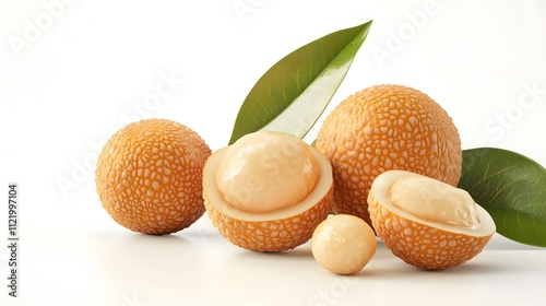 3D Longan icon on a white background