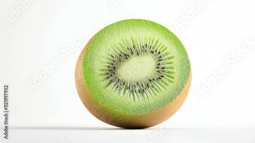 3D Kiwi fruit icon on a white background