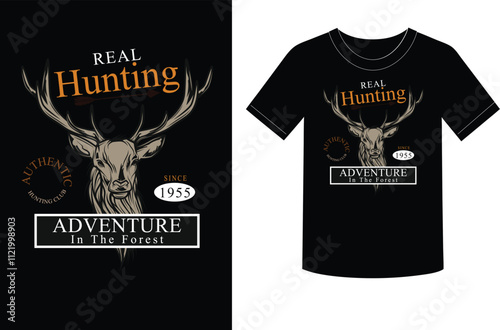 Durable hunting T-shirt with camo design, breathable fabric, outdoor-ready
