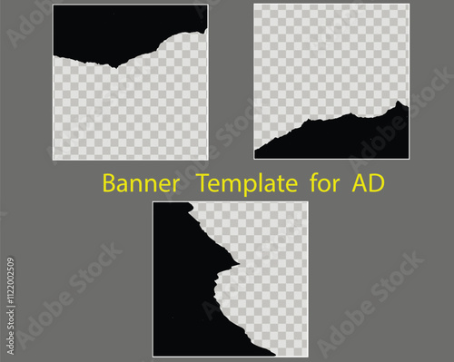 Black banner design web template Set, web banner, background for website design. Social Media Cover ads banner, flyer, invitation card.