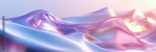 Wallpaper Mural A smooth 3D abstract design illustrates undulating waves in pastel hues, creating a vibrant and dynamic atmosphere for creative projects. Generative AI Torontodigital.ca