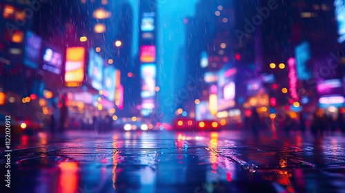 Wallpaper Mural A blurred background of a crowd walking down a busy city street, captured in a close-up shot Torontodigital.ca