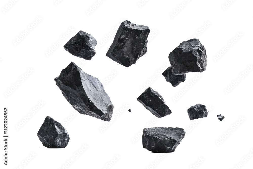 Naklejka premium Black rocks