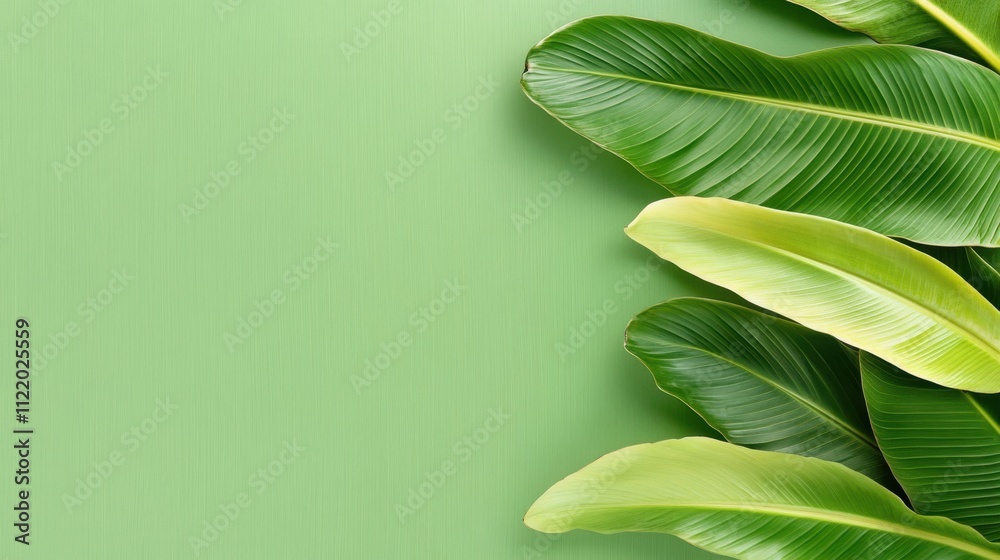 Fototapeta premium Dynamic Focus on Leaves and Humidity Effects