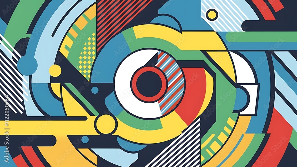 Obraz premium Abstract background design, set of modern colorful patterns, vector illustration