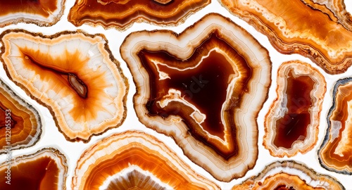 Closeup of a fresh, white cinnamon roll, isolated on a white background photo