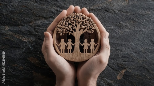 Artistic depiction of Forefathers  Day rituals, with families exchanging handmade tokens, symbolizing unity and respect for ancestral roots