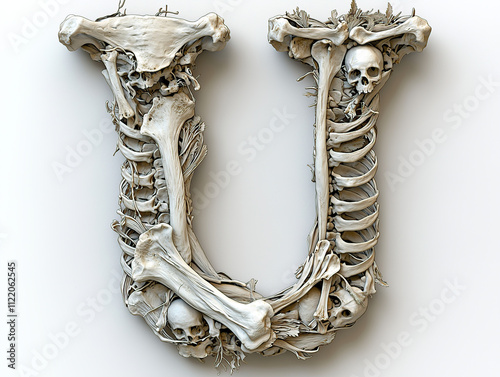 skeleton, bone, anatomy, osteology, skull, vertebrae, ribs, femur, tibia, fibula, humerus, radius, ulna, clavicle, scapula, pelvis, mandible, maxilla, sternum, patella, phalanges, metacarpals, metatar photo