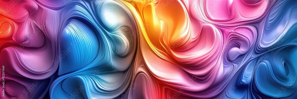 Dynamic 3D abstract mockup features vibrant colors swirling together, creating an engaging backdrop perfect for various creative applications. Generative AI Dynamic 3D abstract mockup features vibrant colors swirling together, creating an engaging backdrop perfect for various creative applications. Generative AI