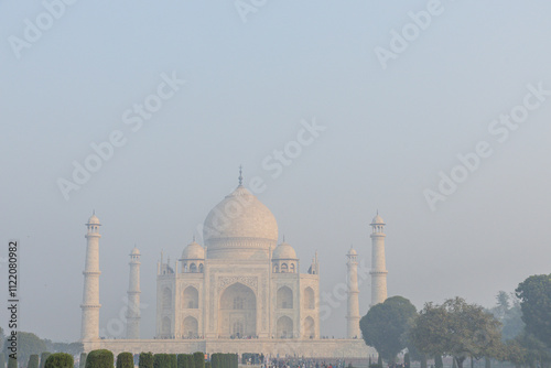 Taj Mahal in the mist