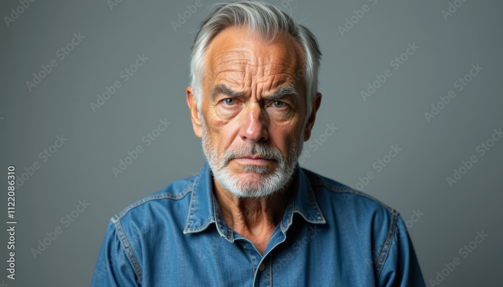 Fototapeta premium Close-up Portrait of a Senior Man