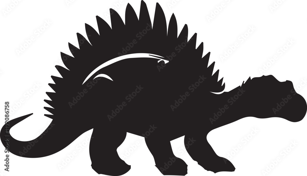 Fototapeta premium Dinosaur silhouette vector EPS