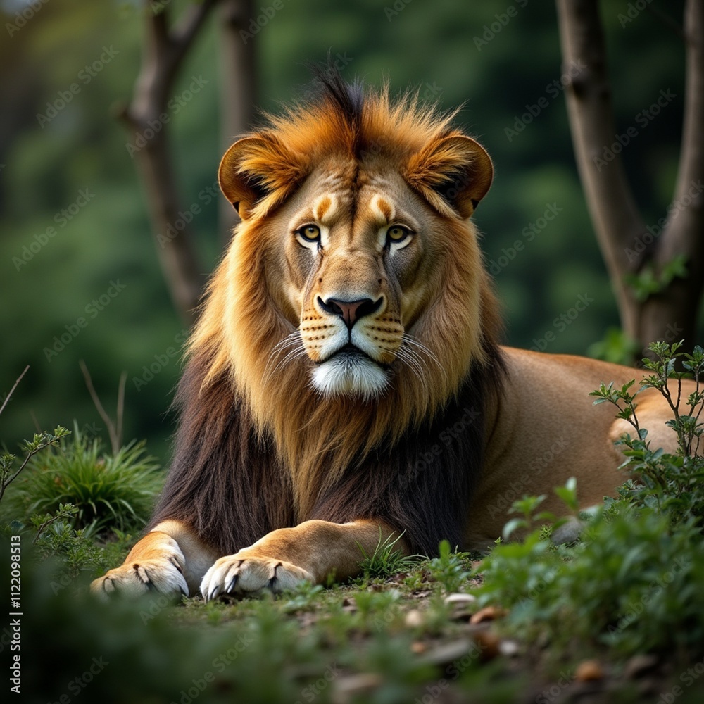 Fototapeta premium portrait of a lion