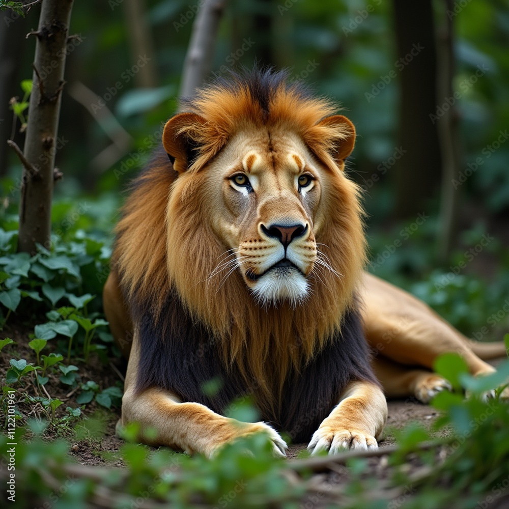 Fototapeta premium portrait of a lion