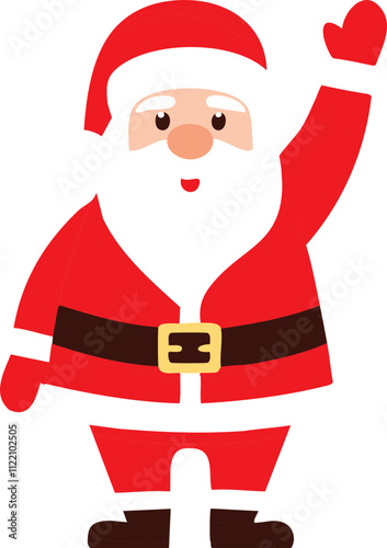 santa claus raising his hands