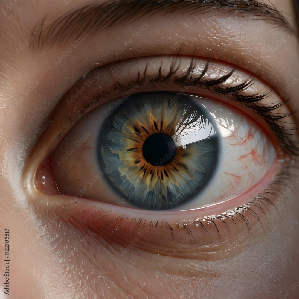 Fototapeta premium Eye Health and Human Eye Lens - Vision Care and Optics