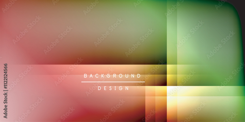 Fototapeta premium Dynamic shadow lines geometric shapes
