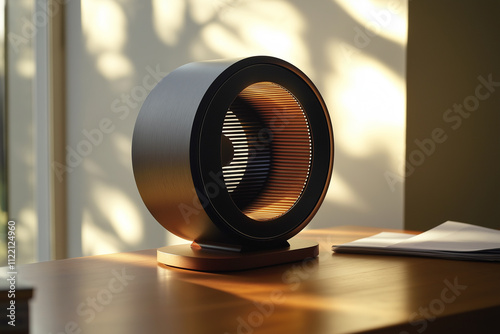 Sleek Modern Fan with Minimalist Bladeless Design photo