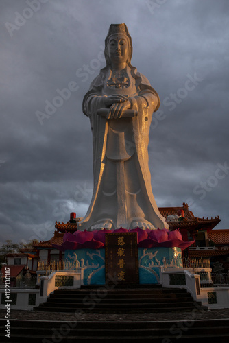 Kwan yin temple in Zhongzheng park, Keelung, Taiwan photo