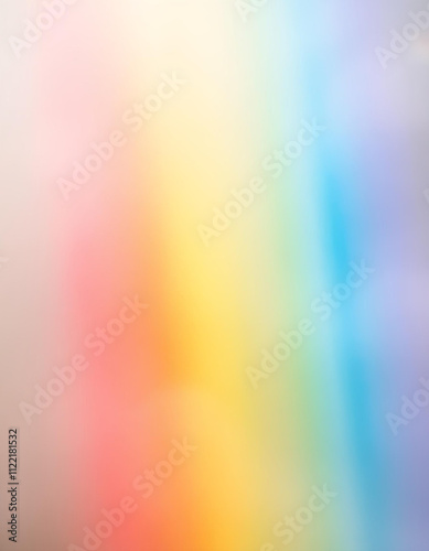 all the colors of the rainbow against the blue sky