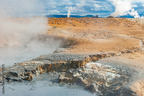 Námaskarð is a narrow geothermal pass between the mountains Námafjall and Dalfjall in North East Iceland. Namaskard is hot springs and many other curious attractions.