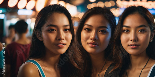 three girls in nightlife: A...