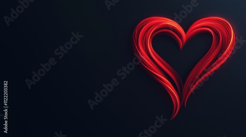 Abstract love concept with minimalistic design in elegant style for modern decor