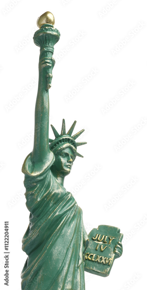 Fototapeta premium Statue of Liberty isolated on white. Symbol of freedom