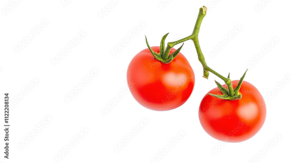 custom made wallpaper toronto digitalFresh Red Tomatoes on Vine Isolated on White Background