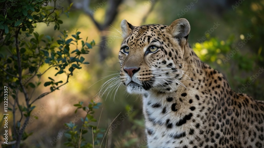Obraz premium Stunning high-resolution images of the rare and endangered Amur leopard in its natural habitat. Perfect for wildlife, conservation, and nature-themed projects.