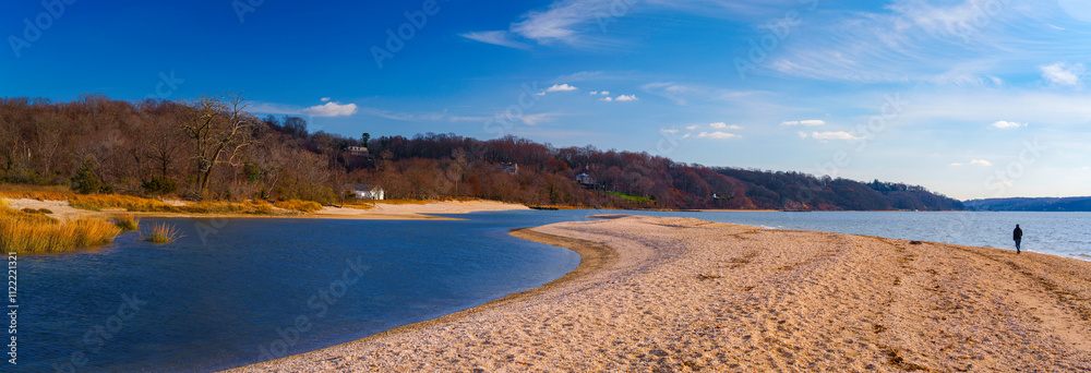 Ταπετσαρία Lloyd Neck Beach in Long Island, Lloyd Harbor, New York, USA: A tranquil panoram