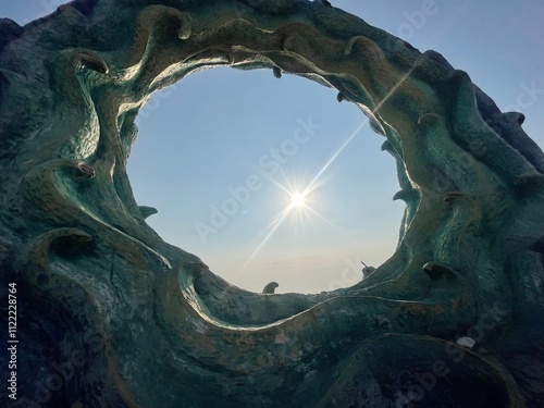 dragon statue in the sky