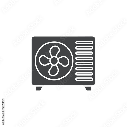 condenser unit vector logo sign