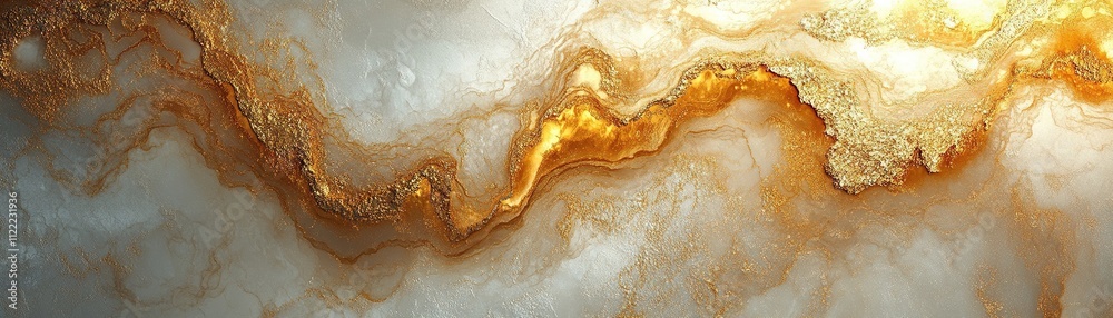 Obraz premium Stunning golden marble texture abstract art digital background elegant design close-up luxury conceptualization
