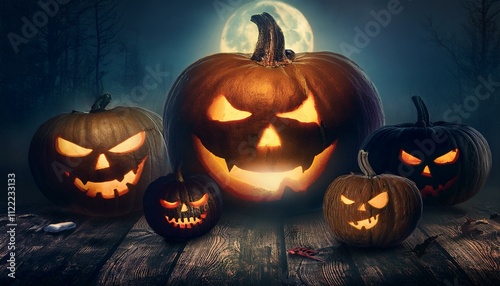 Halloween, calabazas y disfraces photo