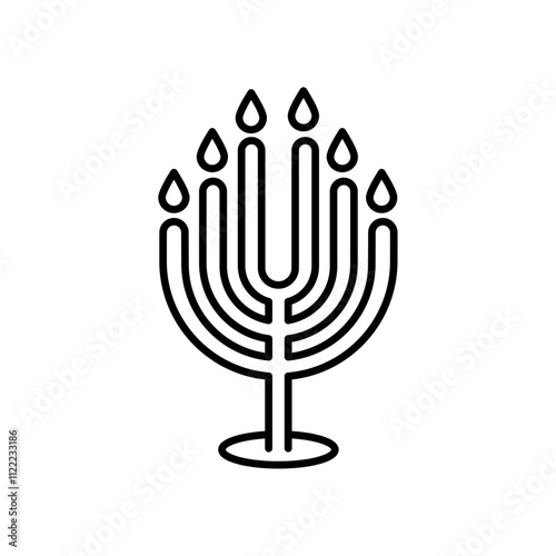 candles icon simple flat vector logo