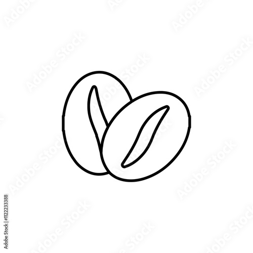 coffee icon simple flat vector logo