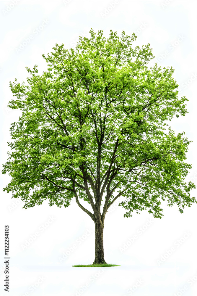 Obraz premium mature ash tree white background